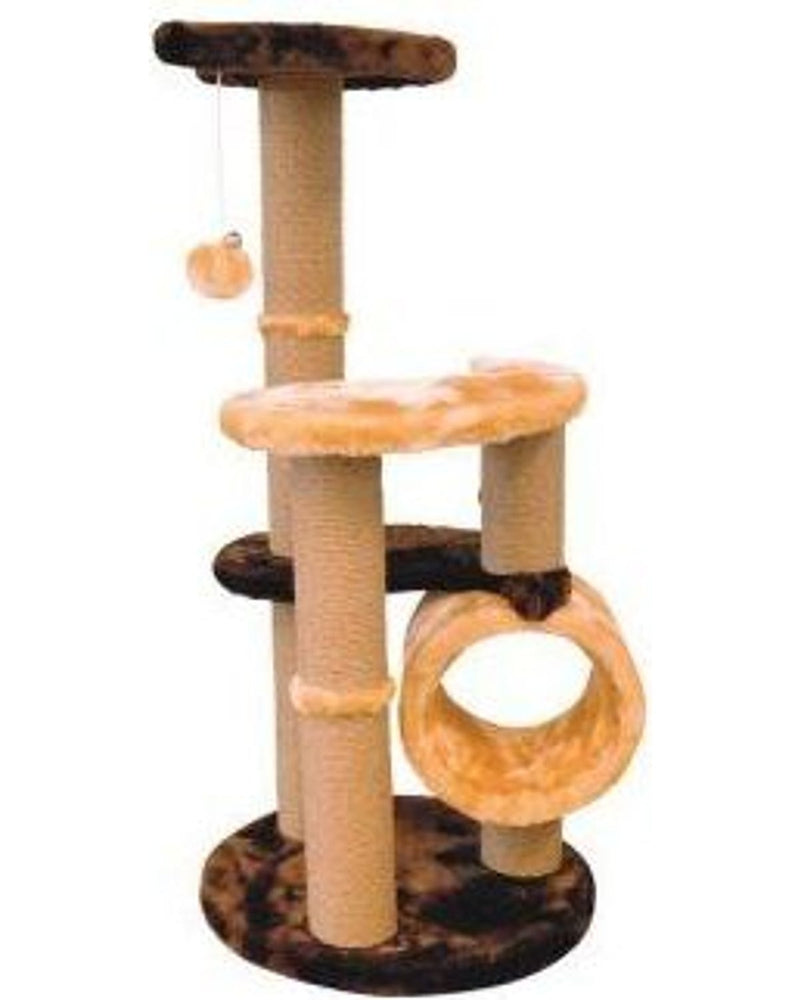 M-Pets Ventoux Peluş Kaplı Kedi Tırmalama Tahtası 40x40x86 cm