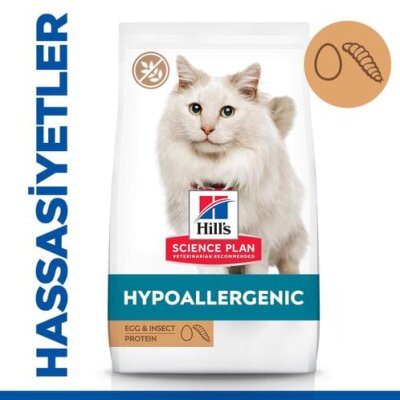 Hill's Yumurta ve Böcek Proteinli Hipoalerjenik Kedi Maması 7 kg