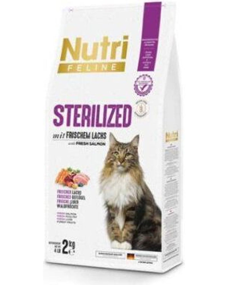 Nutri Feline Somonlu Tahılsız Kısırlaştırılmış Kedi Maması 2 kg