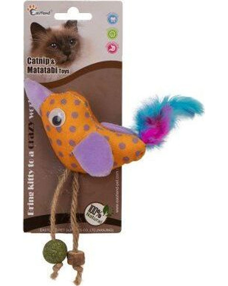 Eastland Matatabi ve Catnipli Peluş Kuş Kedi Oyuncağı 12 cm