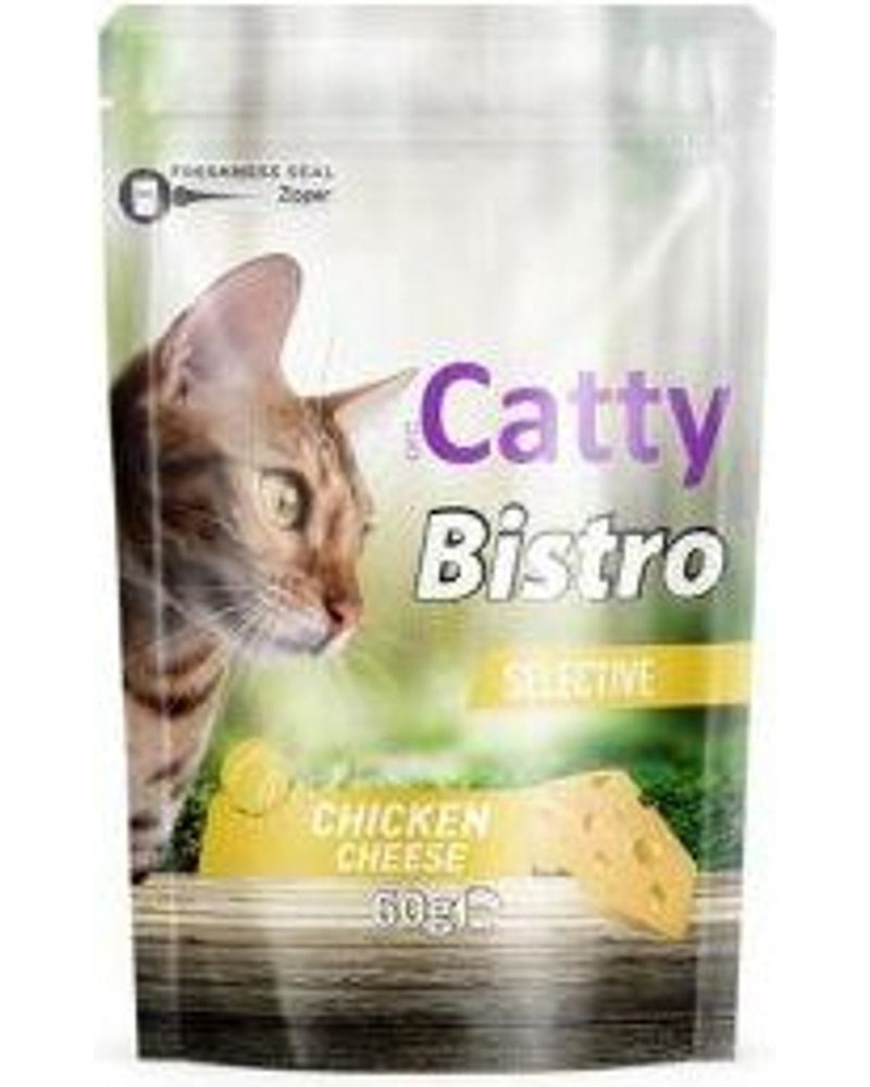 Catty Bistro Tavuklu-Peynirli Dolgulu Kedi Ödül Maması 60 gr