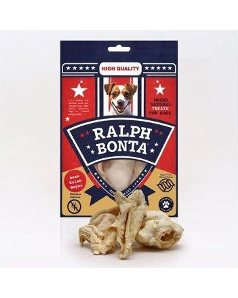 Ralph Bonta Doğal Kurutulmuş Dana Kulak Köpek Ödülü (Beyaz) 100 gr