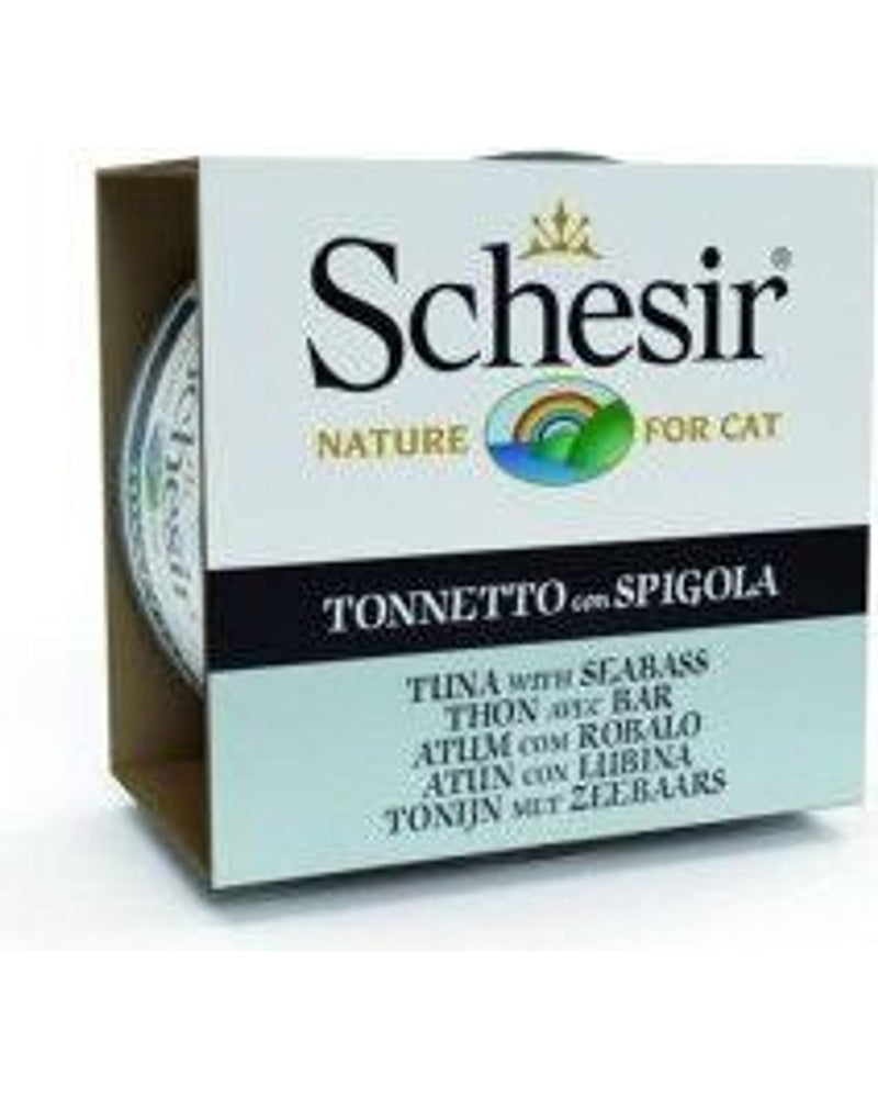 Schesir Jöleli Ton Balıklı ve Levrekli Yetişkin Kedi Konservesi 85 gr
