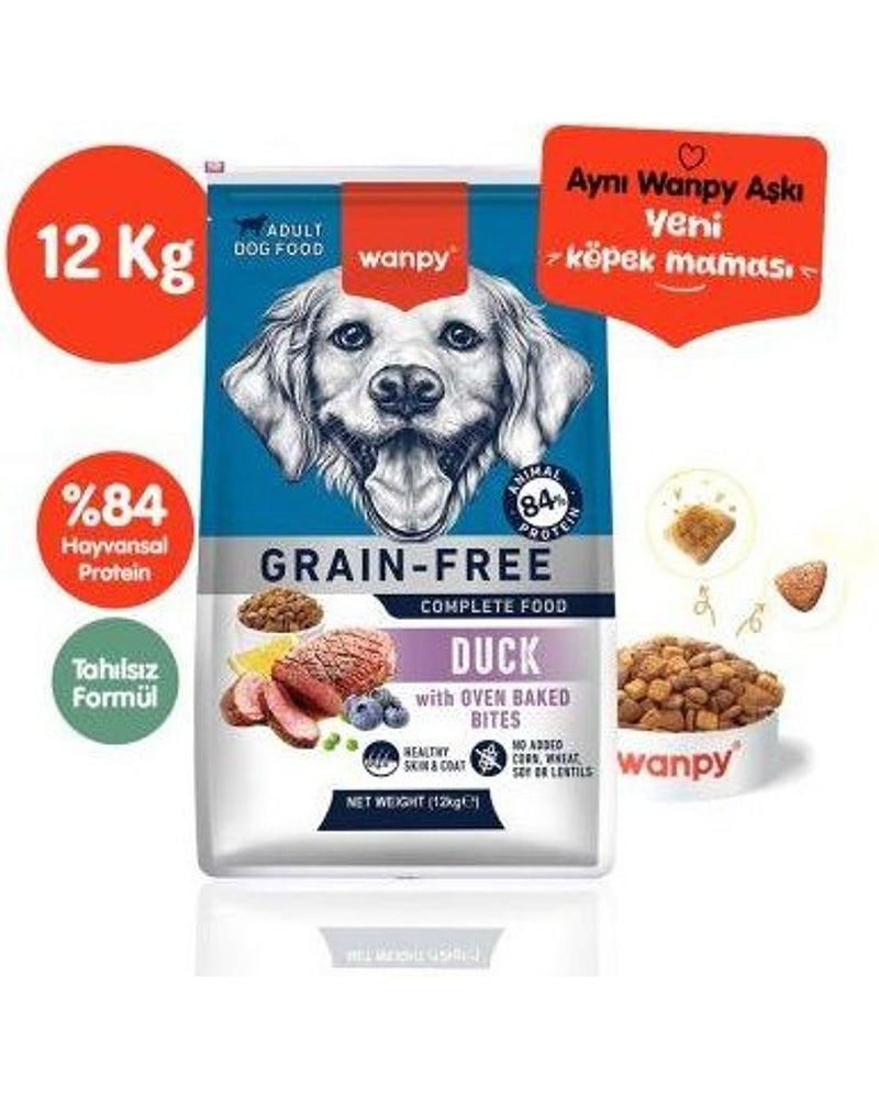Wanpy Tahılsız Ördekli Yetişkin Köpek Maması 12 kg