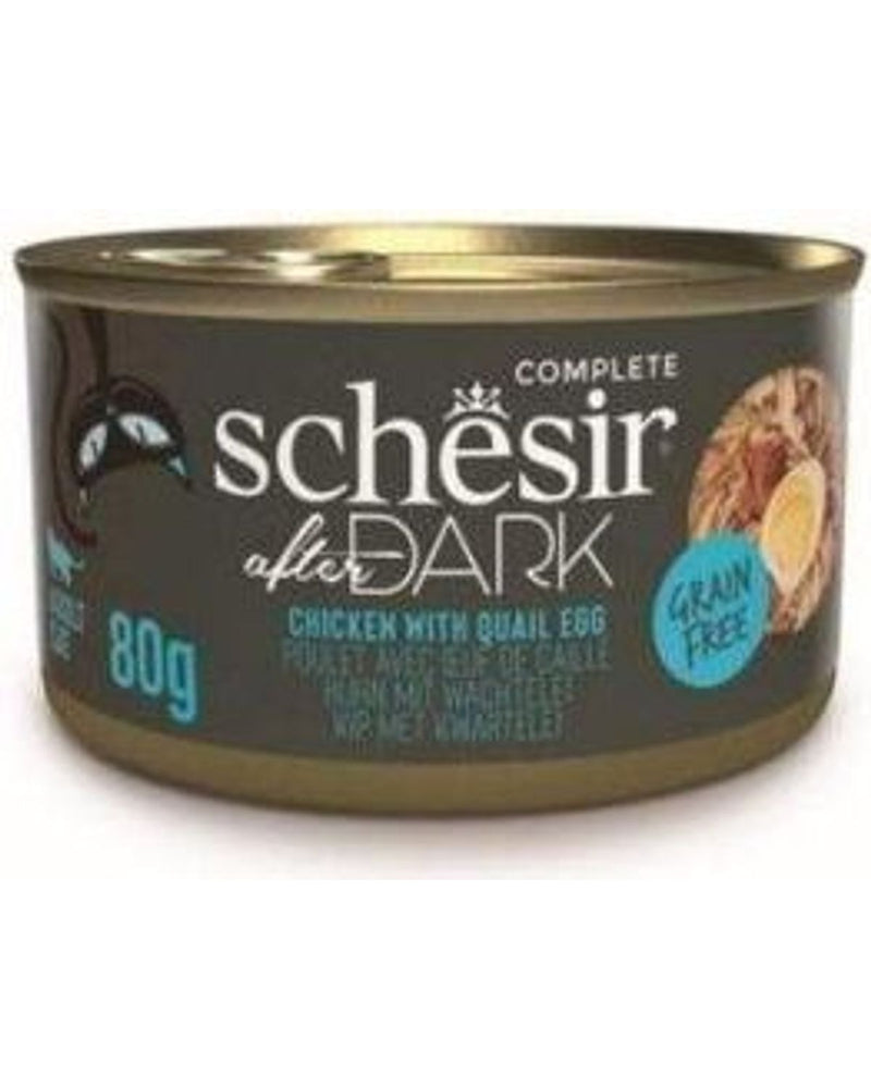 Schesir After Dark Tavuk ve Bıldırcın Yumurtalı Kedi Konservesi 80 gr