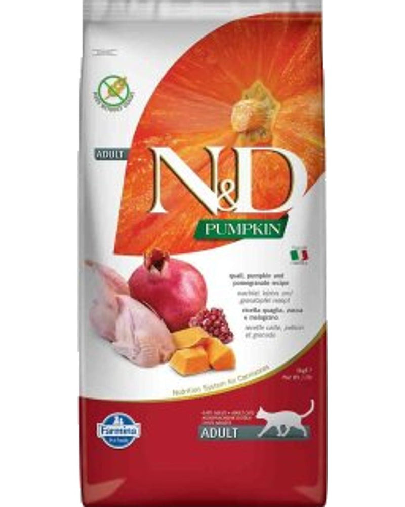N&D Pumpkin Bıldırcınlı Balkabaklı Tahılsız Kedi Maması 5 kg