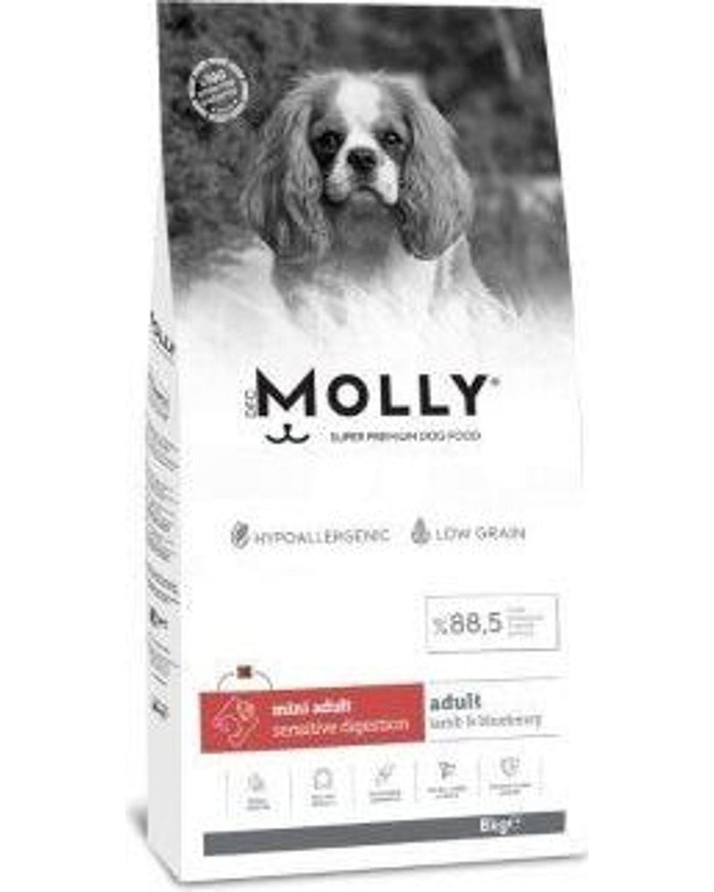 Molly Düşük Tahıllı Kuzulu Küçük Irk Köpek Maması 8 kg