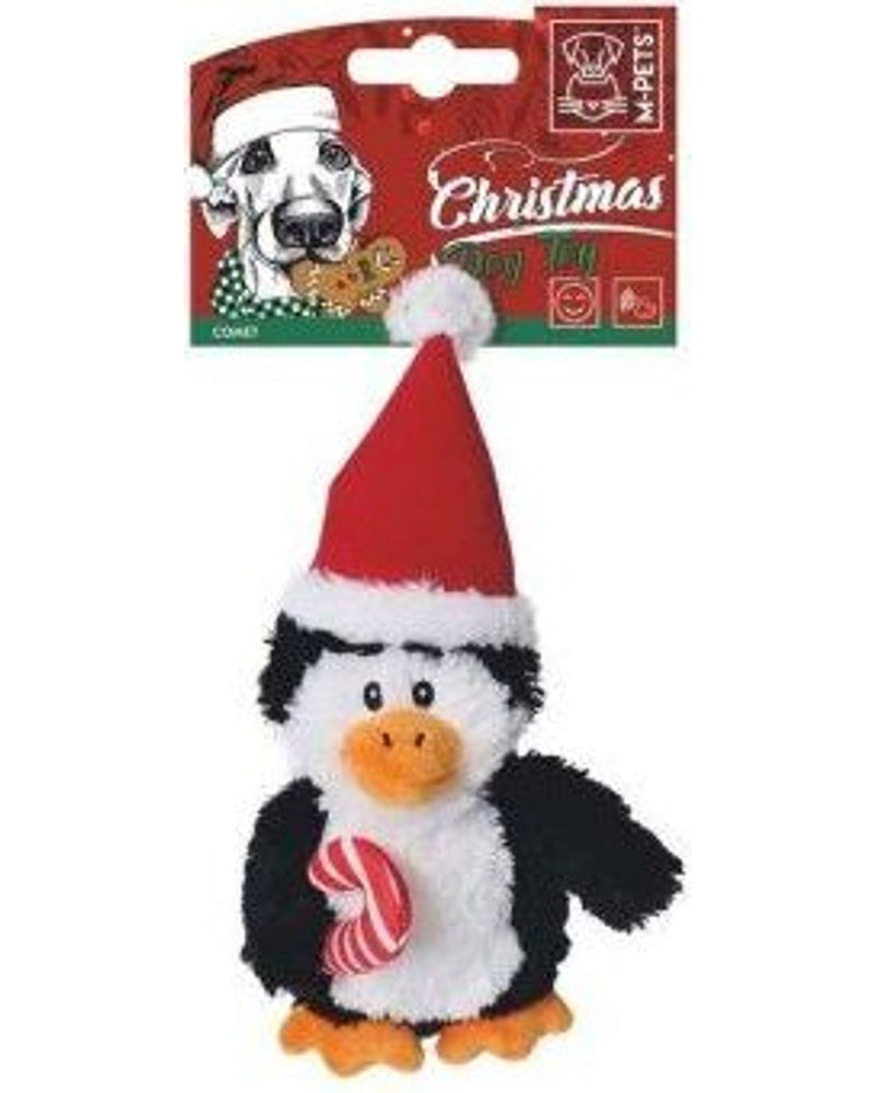 M-Pets Sesli Peluş Penguen Köpek Oyuncağı 20 cm