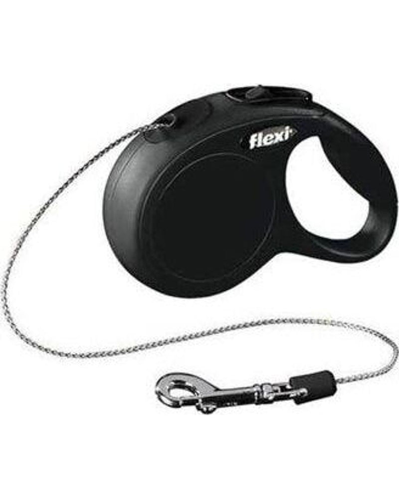 Flexi Siyah 3 m Otomatik İp Köpek Tasması (XS)