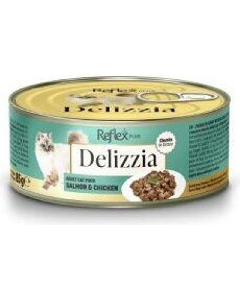 Reflex Plus Soslu Parça Somonlu Tavuklu Yetişkin Kedi Konservesi 85 gr