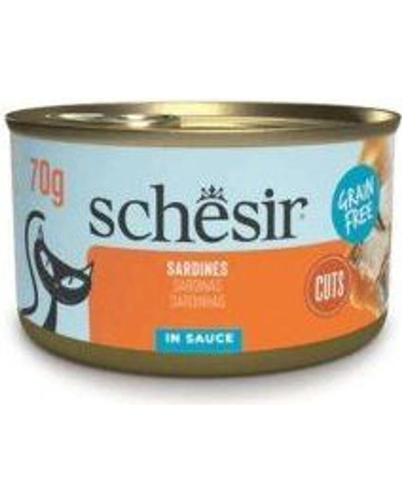 Schesir Soslu Sardalyalı Yetişkin Kedi Konservesi 70 gr