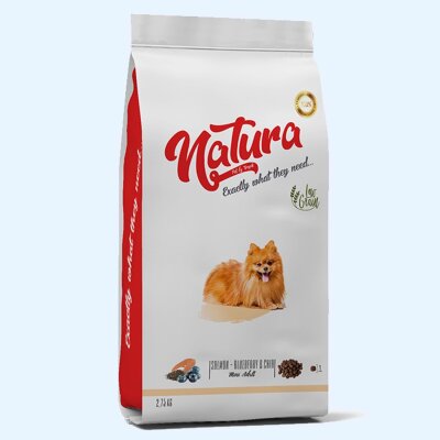 Natura Premium Somonlu Çia Tohumlu Küçük Irk Köpek Maması 2,75 kg