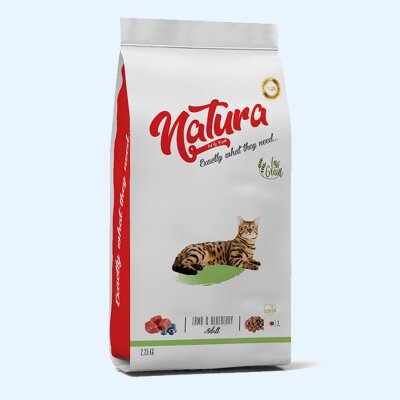Natura Premium Düşük Tahıllı Kuzu Etli Yetişkin Kedi Maması 2,25 kg