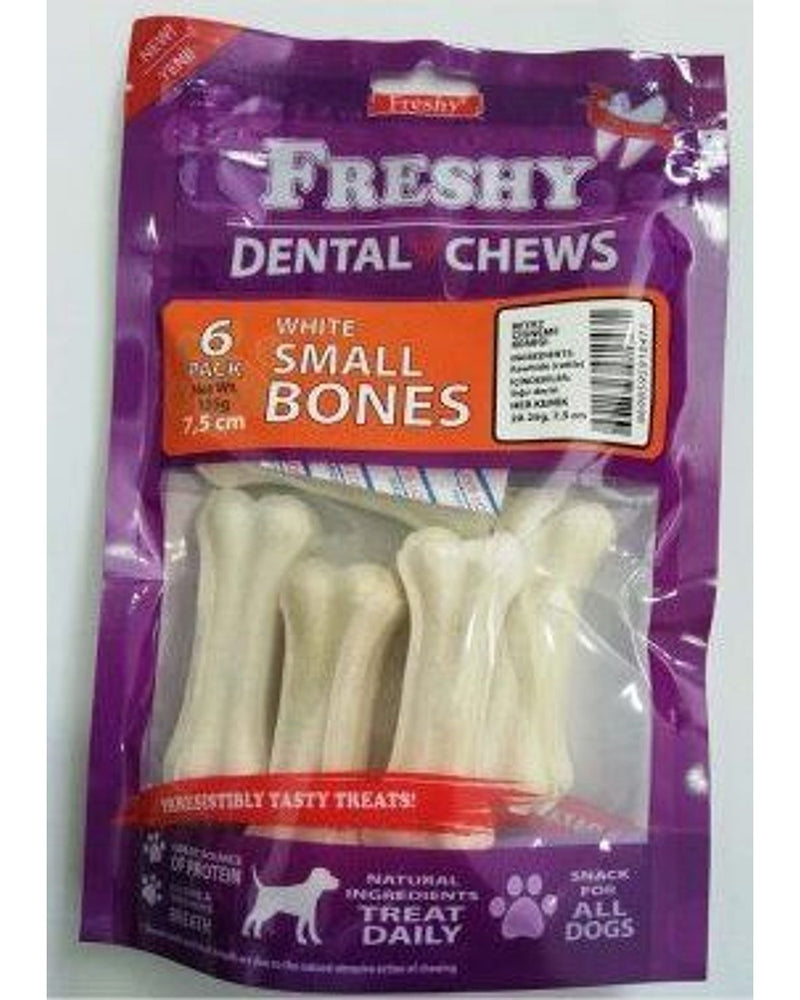 Freshy Dental Presli Beyaz Kemik Köpek Ödülü 6'lı Paket