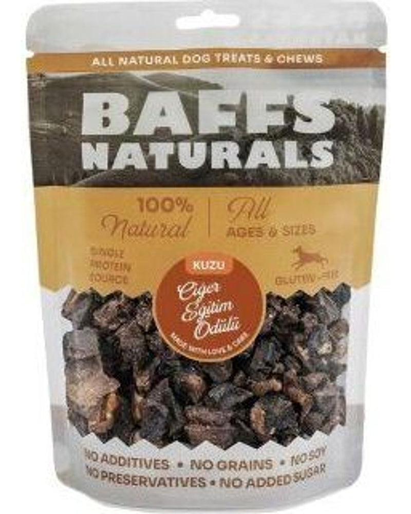 Baffs Naturals Kurutulmuş Kuzu Ciğer Küp Köpek Eğitim Ödülü 100 gr