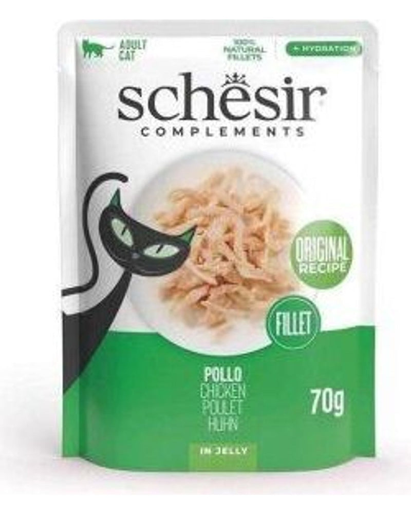Schesir Pouch Jöleli %55 Tavuk Filetolu Yetişkin Kedi Konservesi 85 gr