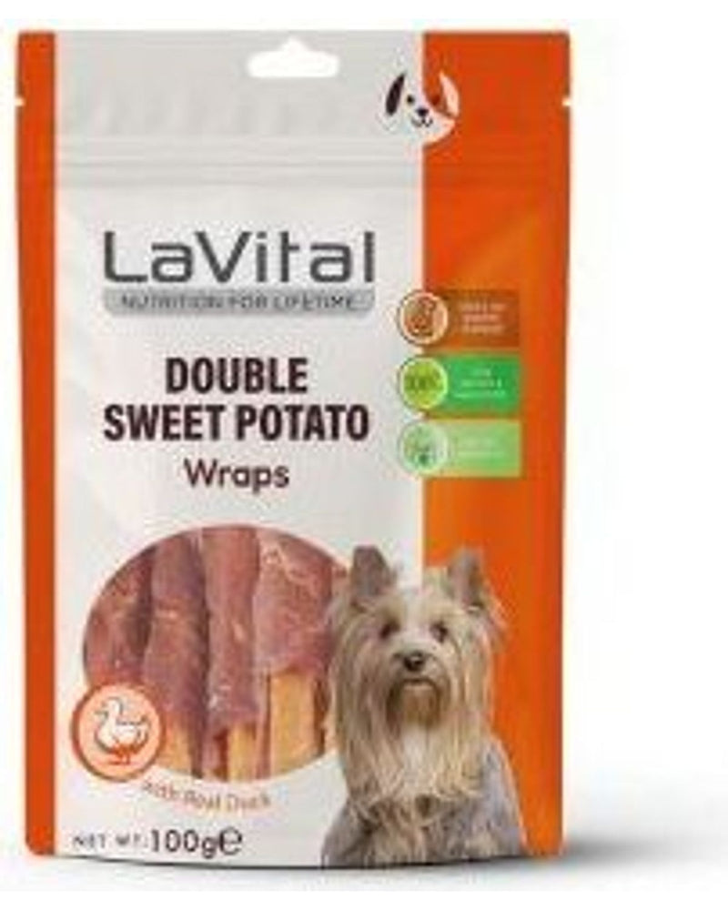 LaVital Ördek Sarılı Tatlı Patatesli Köpek Ödülü 100 g