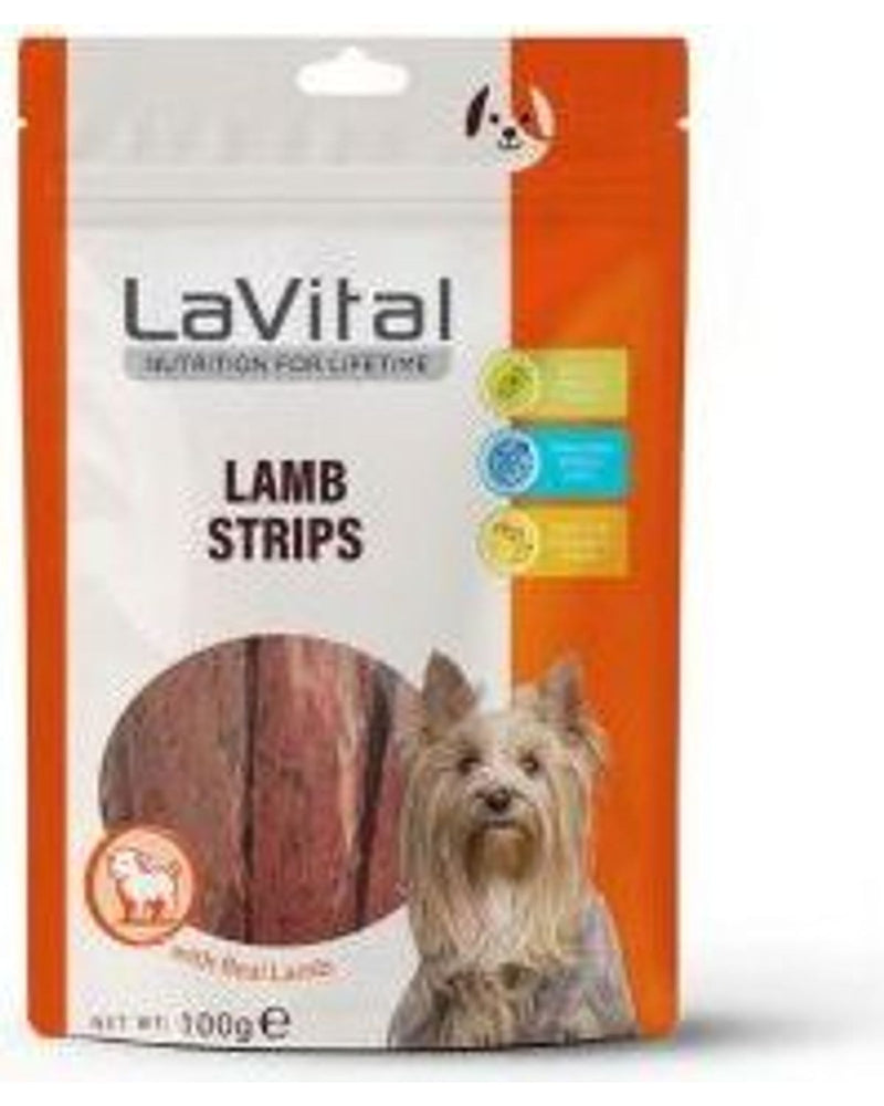 LaVital Kuzu Etli Şerit Köpek Ödülü 100 g