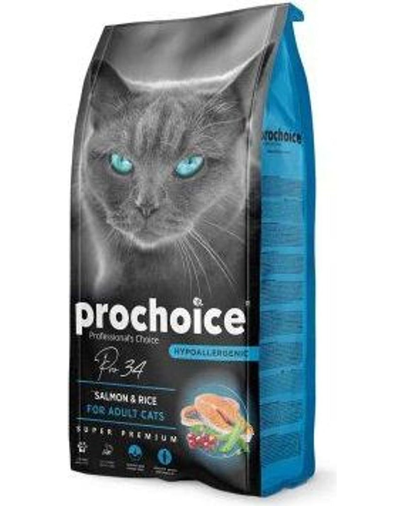 Prochoice Pro 34 Somonlu ve Pirinçli Yetişkin Kedi Maması 15 kg