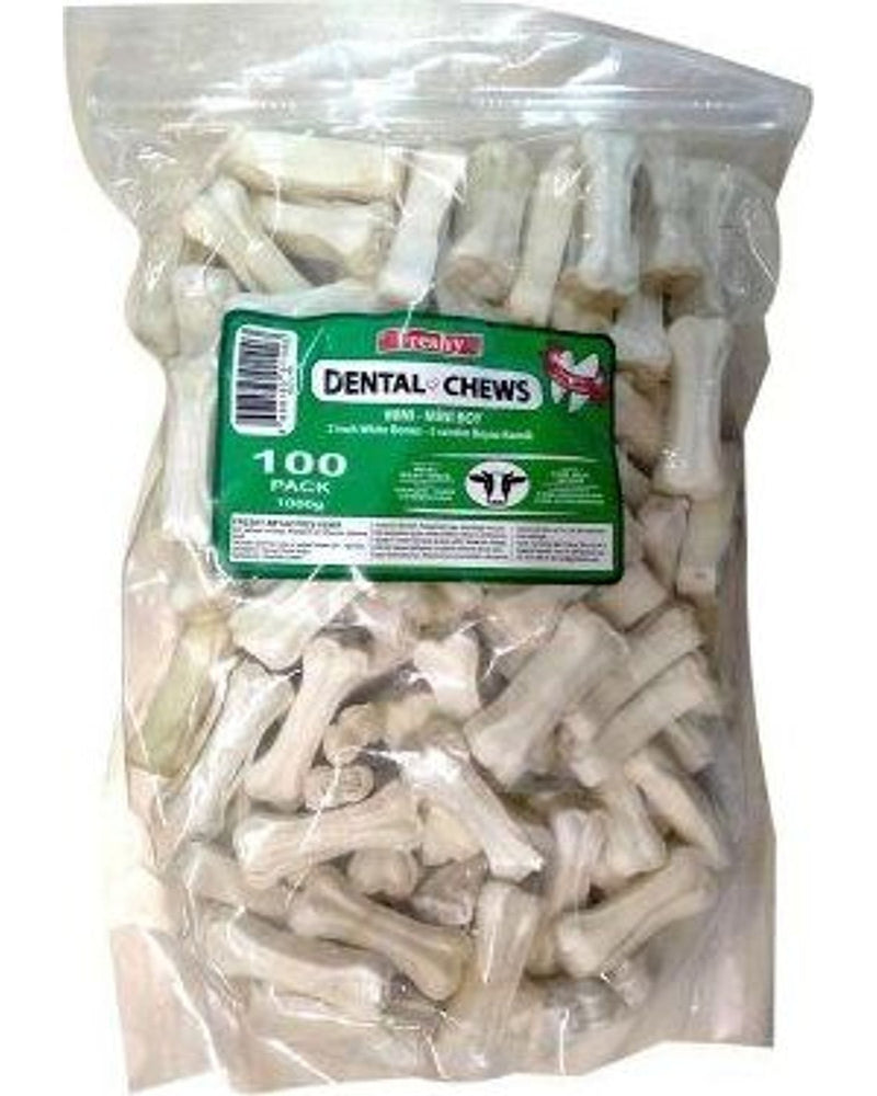 Freshy Beyaz Dental Köpek Çiğneme Kemiği 5 cm 100 Adet