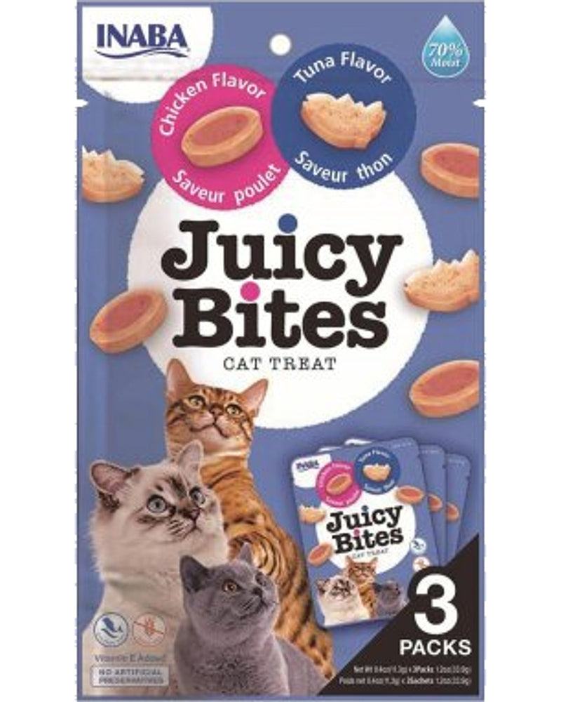 Ciao Juicy Bites Tavuk ve Ton Balıklı Yumuşak Kedi Ödülü 3 x 11,3 gr