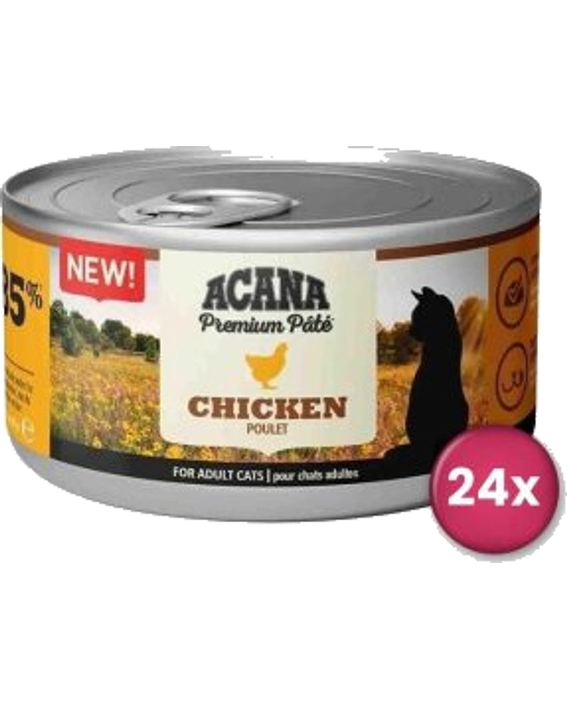 Acana Tahılsız Tavuk Etli Ezme Kedi Konservesi 85 g x 24