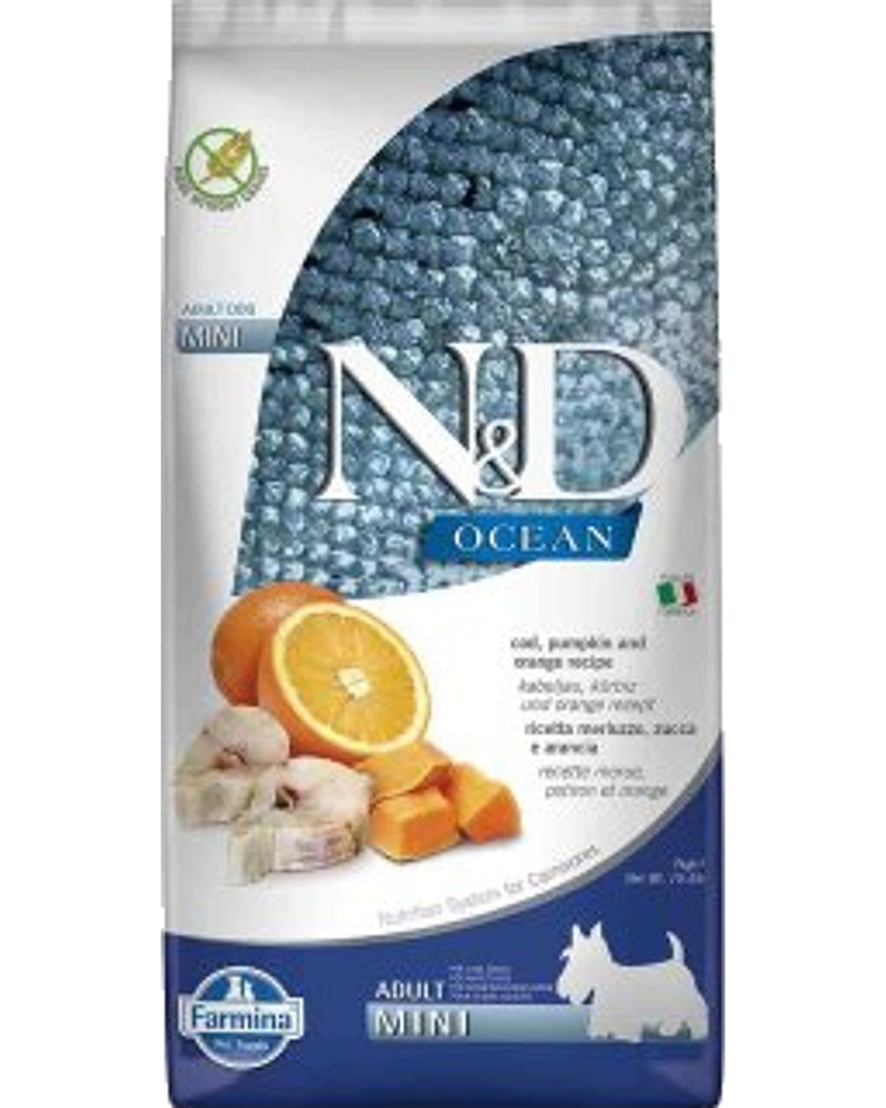 N&D Ocean Tahılsız Morina Balıklı Küçük Irk Köpek Maması 7 kg
