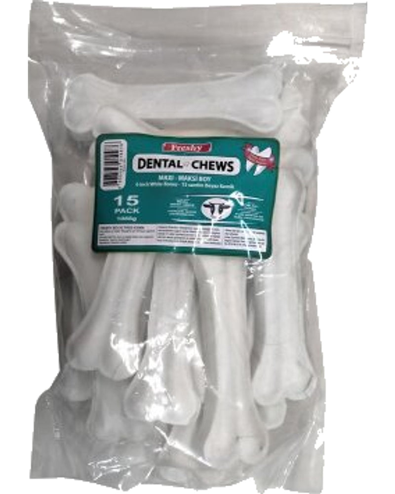 Freshy Beyaz Dental Köpek Kemiği 15 cm 15 Adet