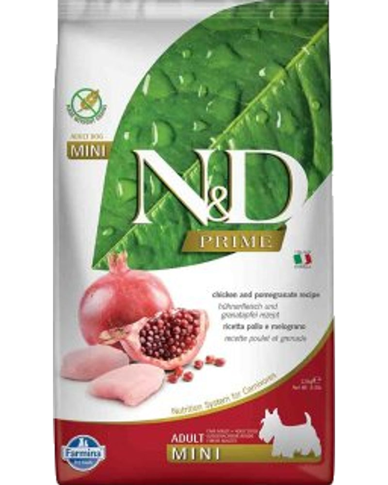 N&D Tahılsız Tavuklu Narlı Küçük Irk Yetişkin Köpek Maması 2,5 kg