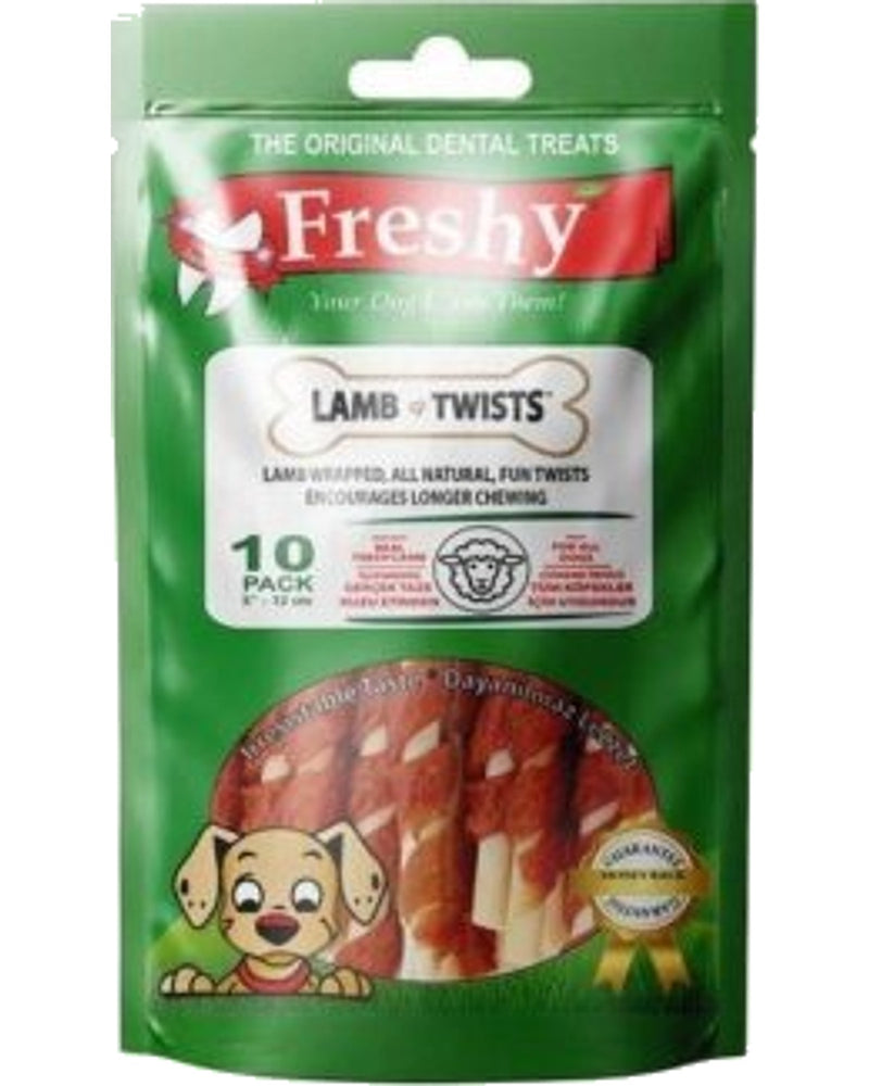 Freshy Kuzu Etli Burgu Dental Çubuk 12 cm 10 Adet