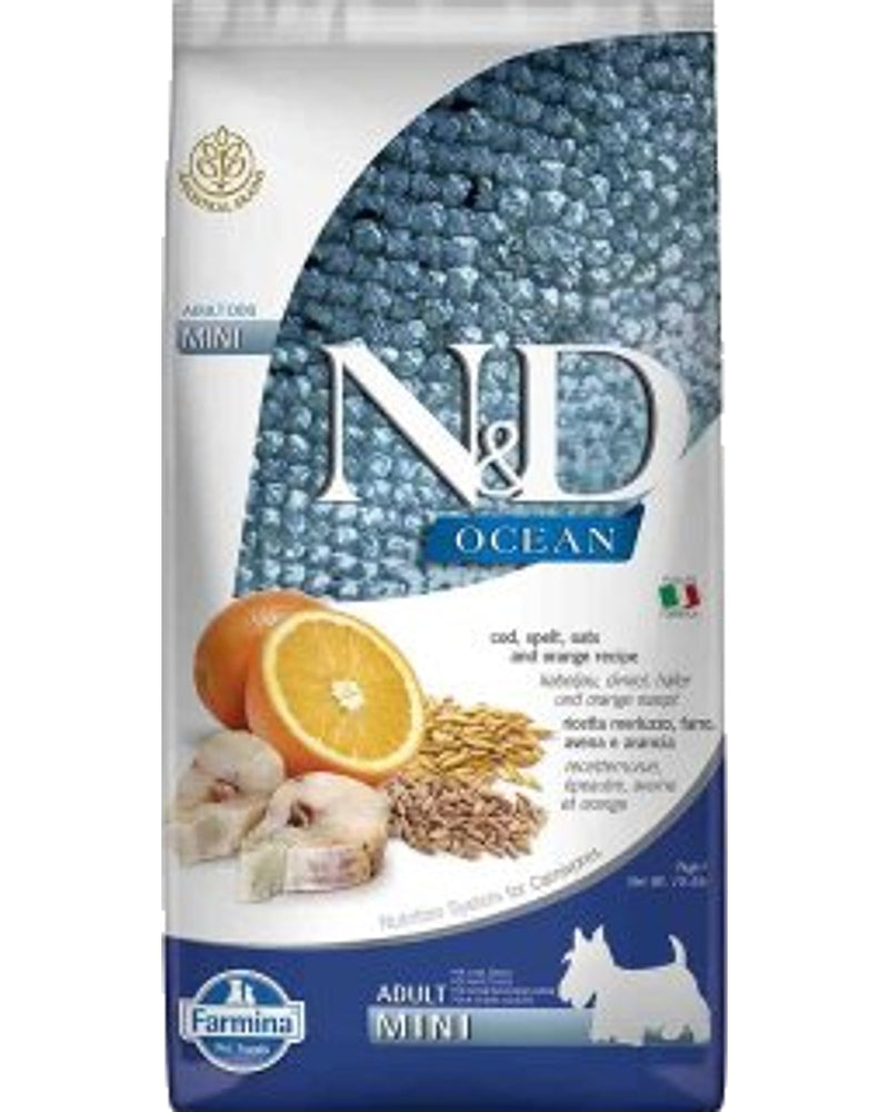 N&D Ocean Düşük Tahıllı Balıklı Küçük Irk Köpek Maması 7 kg