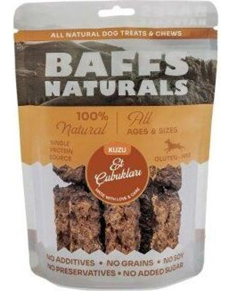 Baffs Naturals %100 Kuzu Etli Kurutulmuş Çubuk Köpek Ödülü 100 gr