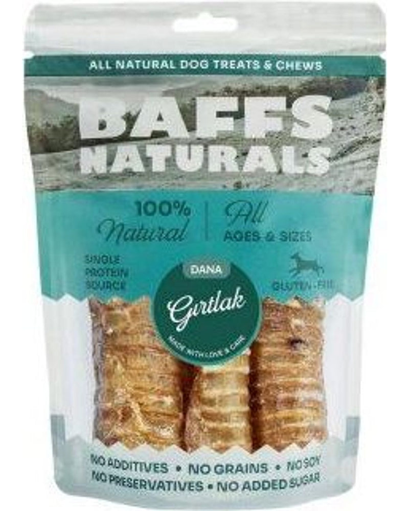 Baffs Naturals %100 Kurutulmuş Dana Gırtlak Köpek Ödülü 100 gr