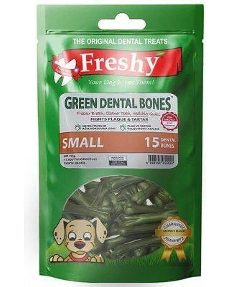 Freshy Yeşil Dental Köpek Kemiği 15'li 150 gr
