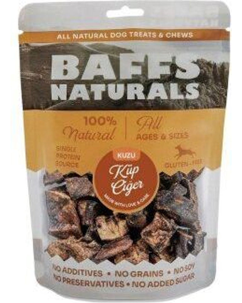 Baffs Naturals %100 Kurutulmuş Kuzu Küp Ciğer Köpek Ödülü 100 gr