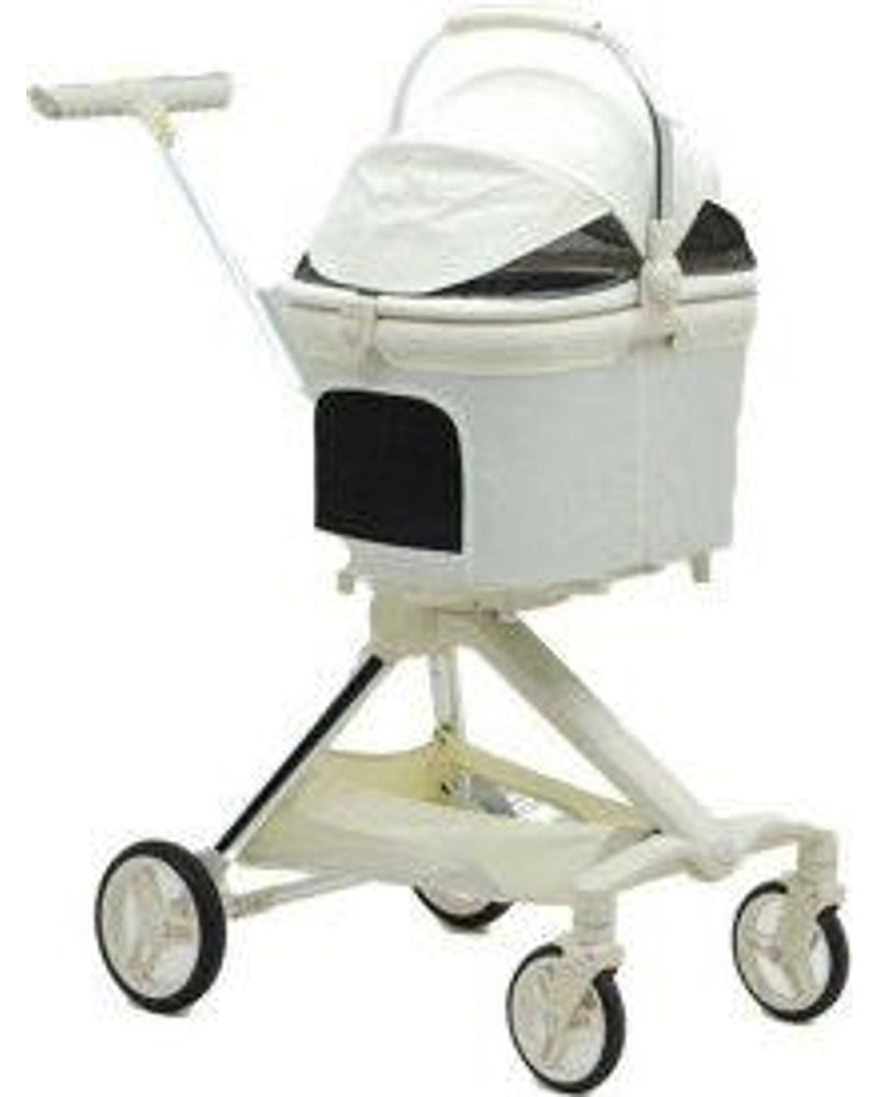 EuroDog Katlanabilir Köpek Taşıma Arabası Beyaz 66x52x110 cm
