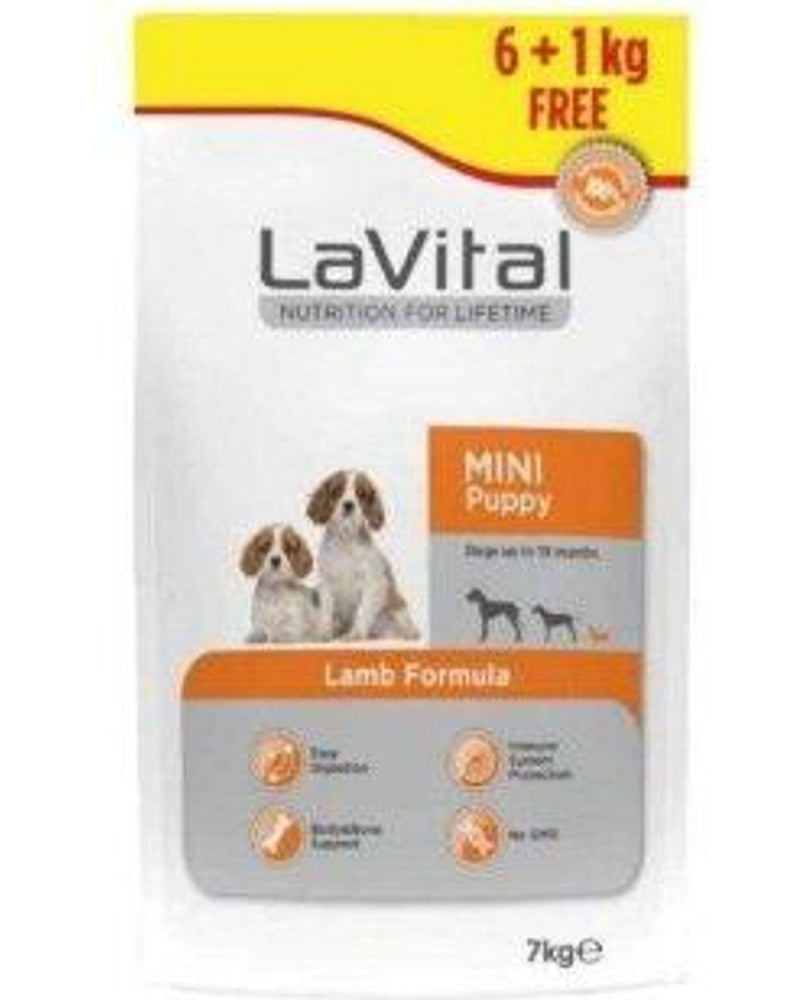 LaVital Mini Puppy Kuzulu Küçük Irk Yavru Köpek Maması 6+1 kg