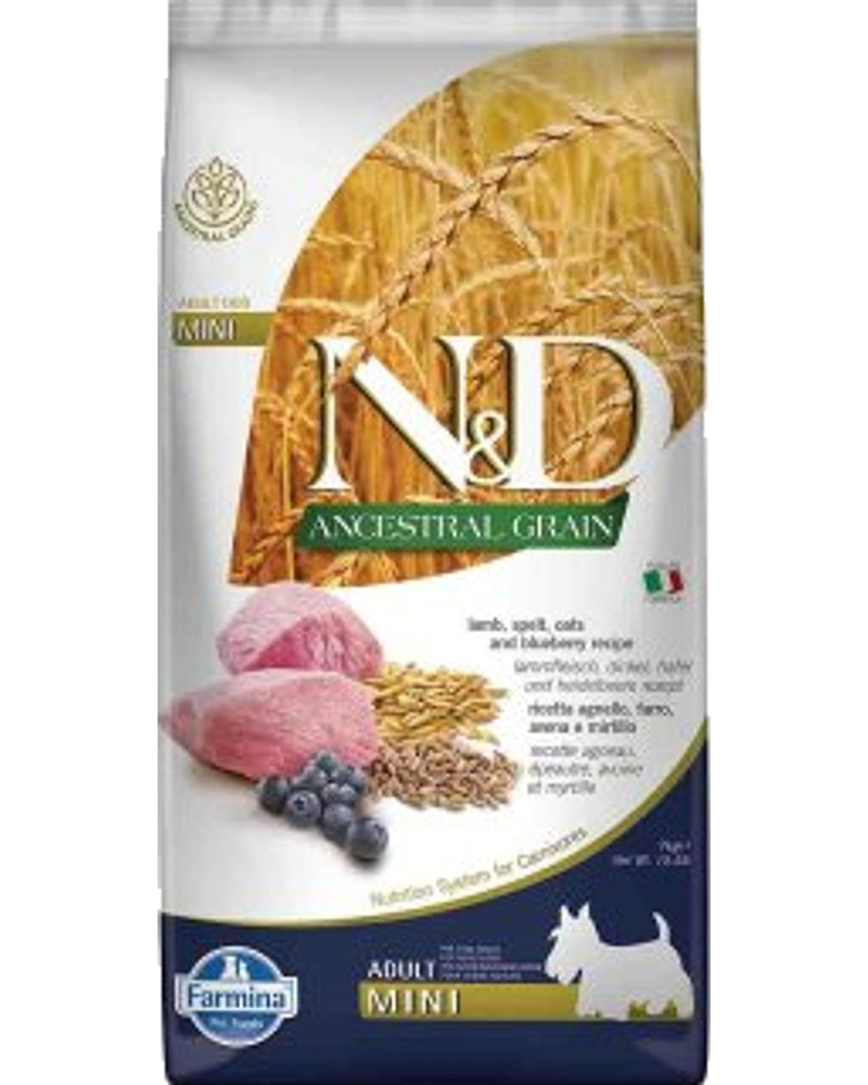 N&D Düşük Tahıllı Kuzu Etli Küçük Irk Köpek Maması 7 kg