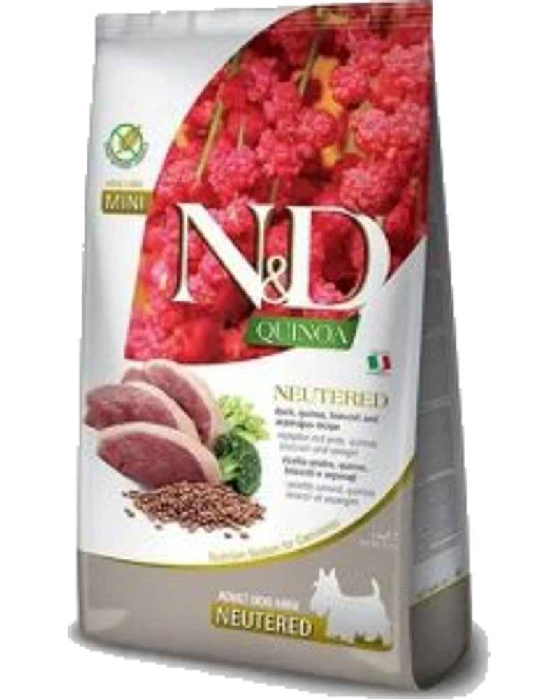 N&D Tahılsız Ördek, Brokoli ve Kuşkonmazlı Mini Köpek Maması 2,5 kg