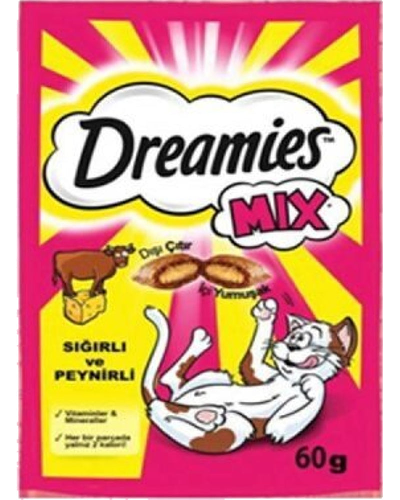Dreamies Biftek ve Peynirli Dolgulu Kıtır Kedi Ödülü 60 gr