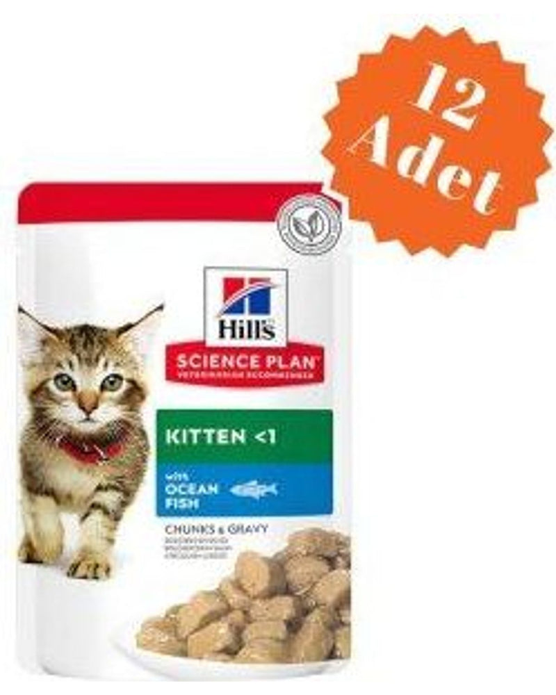 Hill's Science Soslu Okyanus Balıklı Yavru Kedi Yaş Mama 85 gr x 12
