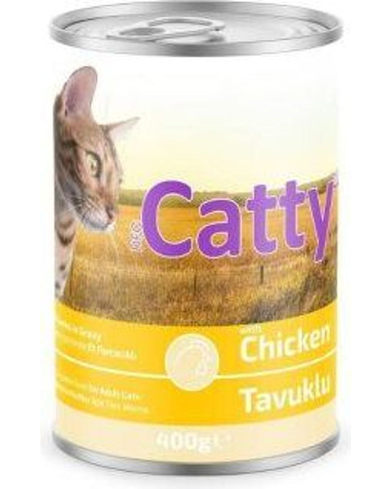 Catty Sos İçinde Tavuk Etli Yetişkin Yaş Kedi Maması 400 gr