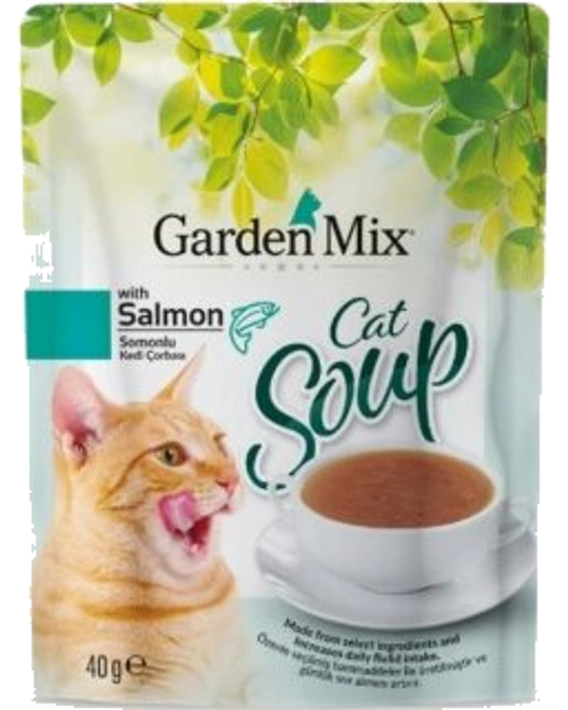 Garden Mix Somonlu Sıvı Kedi Çorbası Ödülü 40 gr