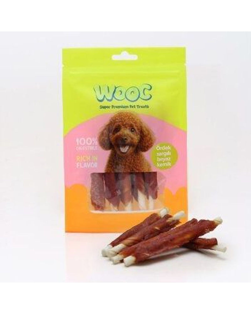 Wooc Ördek Sargılı Kemik Köpek Çiğneme Ödülü 75 g