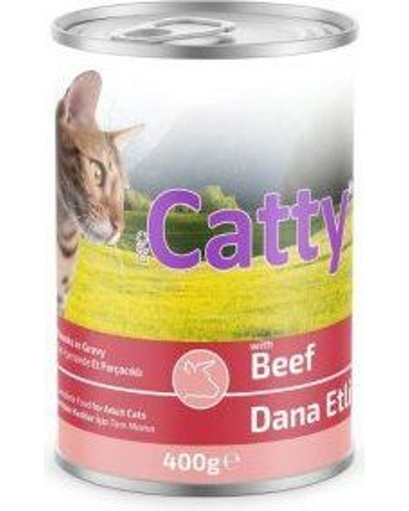 Catty Sos İçinde Dana Etli Yetişkin Yaş Kedi Maması 400 gr