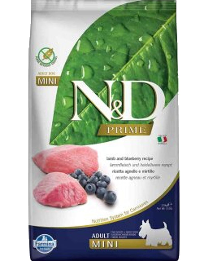 N&D Tahılsız Kuzu Etli Küçük Irk Yetişkin Köpek Maması 2,5 kg