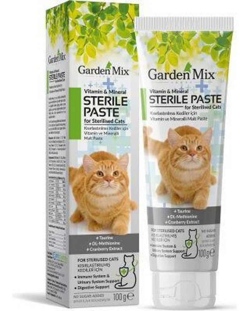 Garden Mix Kısırlaştırılmış Kedi Multivitamin Macunu 100 gr