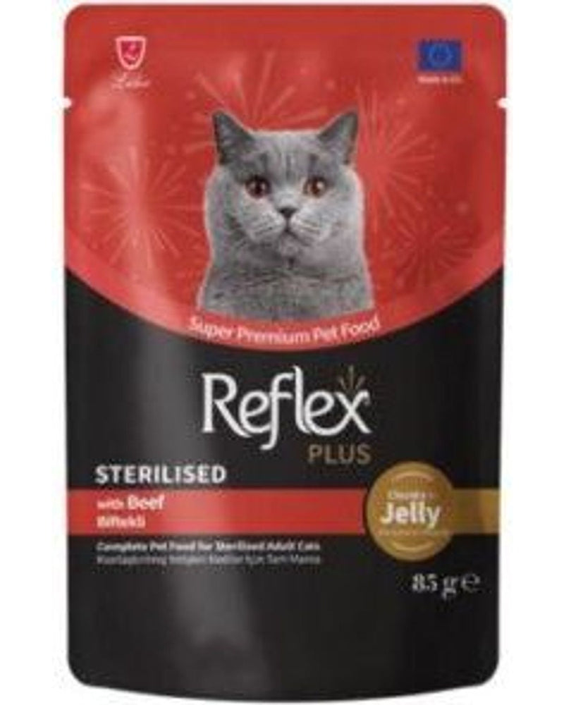 Reflex Plus Sos İçinde Parça Biftekli Kısır Kedi Konservesi 85 gr
