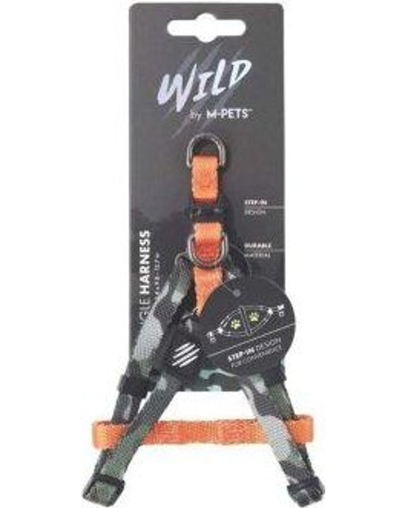 M-Pets Wild Jungle Güvenlik Kilitli Köpek Göğüs Tasması XS