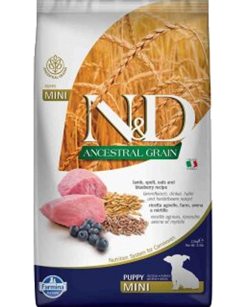N&D Düşük Tahıllı Kuzu Etli Küçük Irk Yavru Köpek Maması 2,5 kg